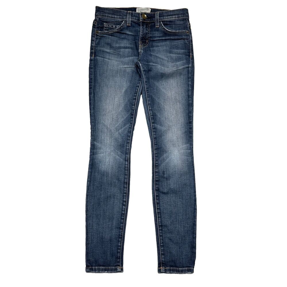 Current/Elliott the Stiletto Townie Jeans 24 (26x28) Blue Denim Stretch Womens
